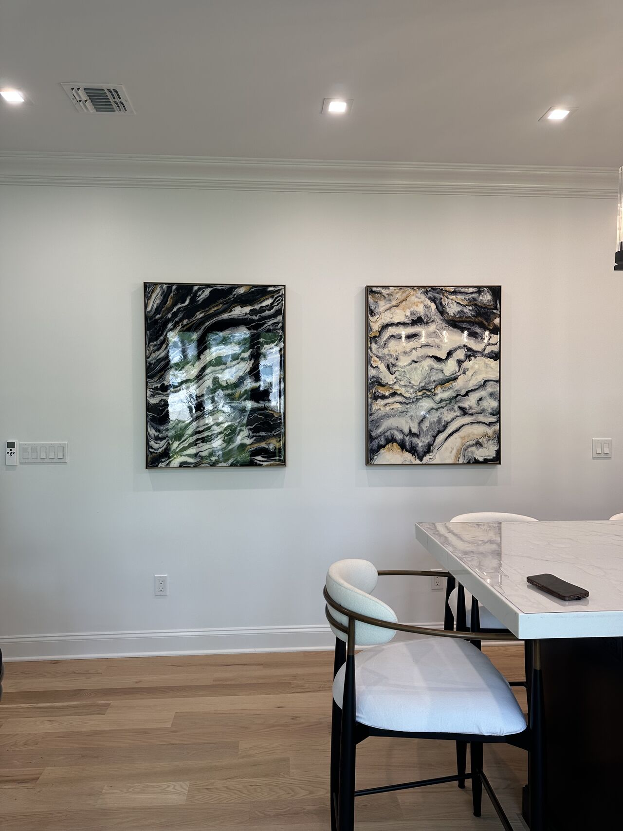 “Earth Pulse I & II” and “Celestial Tides”