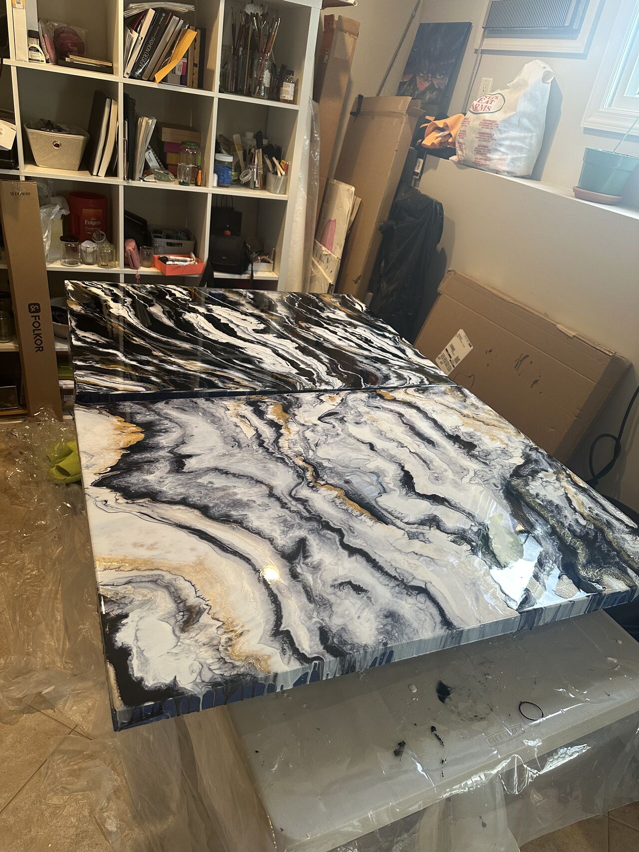 “Earth Pulse I & II” and “Celestial Tides”