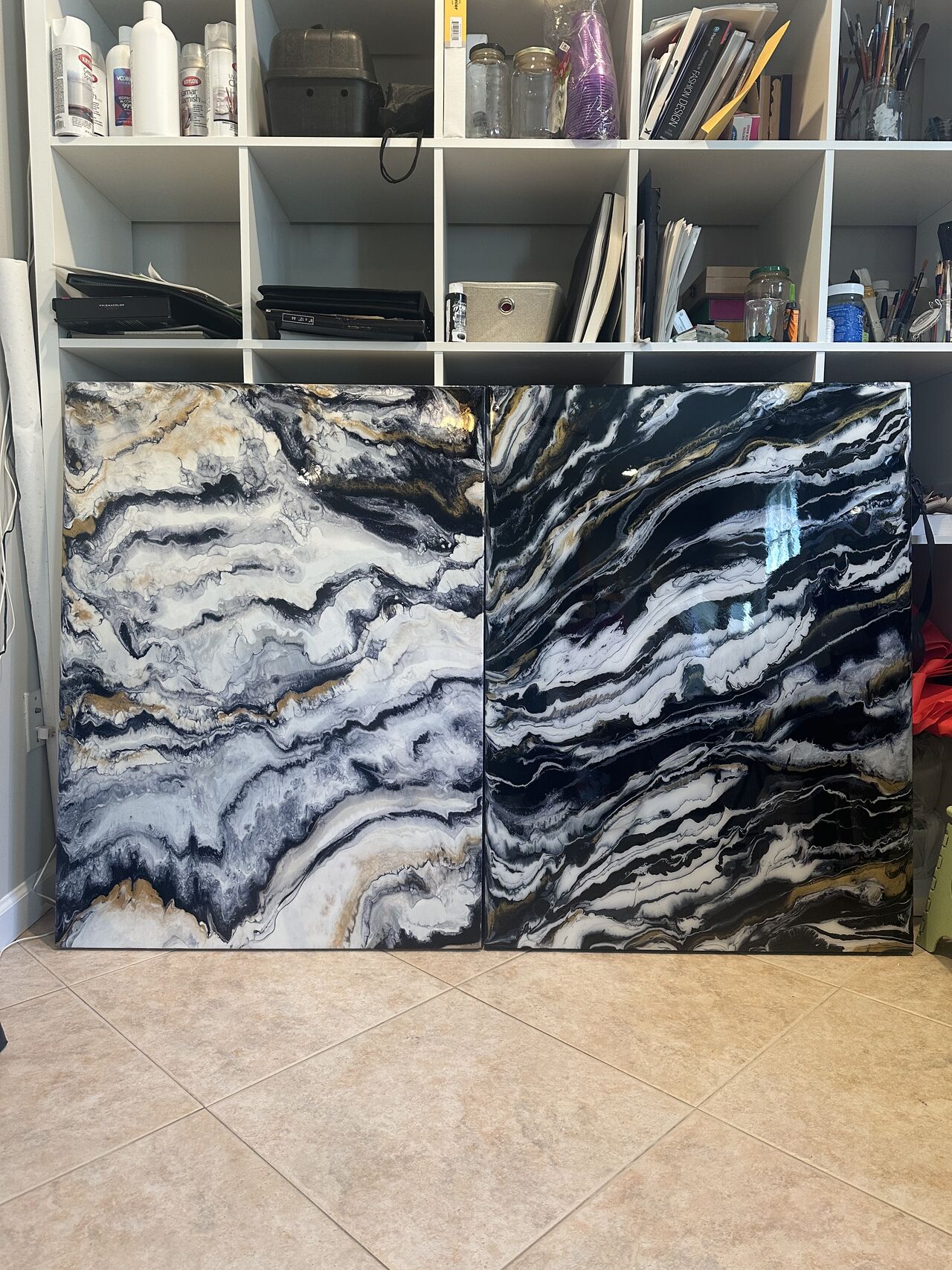 “Earth Pulse I & II” and “Celestial Tides”